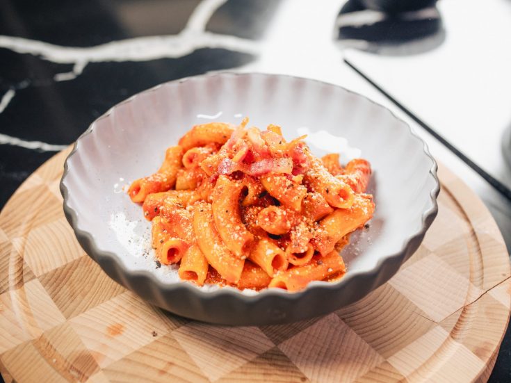 La véritable Pasta all'Amatriciana à la sauce tomate n°8
