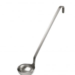 Pentole Agnelli Louche professionnelle en acier inoxydable - 10 cm, 25 cl,